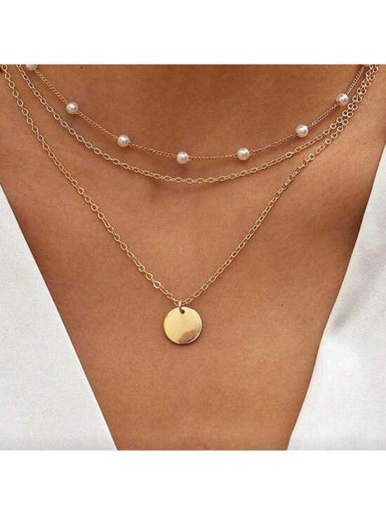 Other Jewelry - New gold tone layered necklace